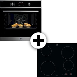 ELECTROLUX EOD6P66X & EIB60420CK 72 Lt Inox Εντοιχιζόμενος Σετ Φούρνος και Εστία