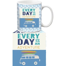 Κούπα Colourbox Designs Every Day Is An Adventure 330ml - Λευκό