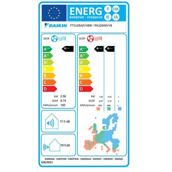 DAIKIN Emura FTXJ25AW/RXJ25A Κλιματιστικό Inverter 9.000 BTU A+++/A+++ με WiFi image 3
