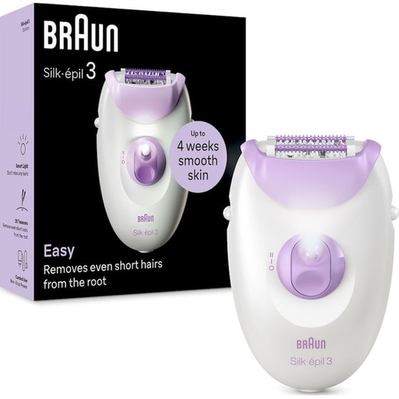 Αποτριχωτική Μηχανή BRAUN Silk-épil 3 3-000 Λευκό image 2