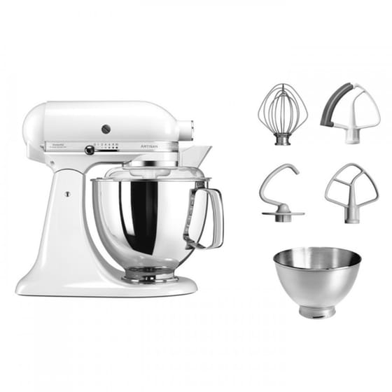 Κουζινομηχανή KitchenAid 5KSM175PSEWH 300W 4.8 L Λευκό image 4
