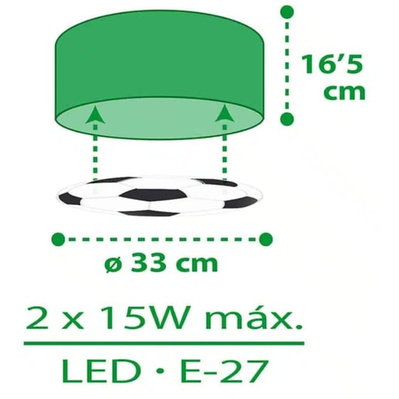 Παιδικό Φωτιστικό Οροφής Ango Sports Football Πλαφονιέρα 41736 image 3