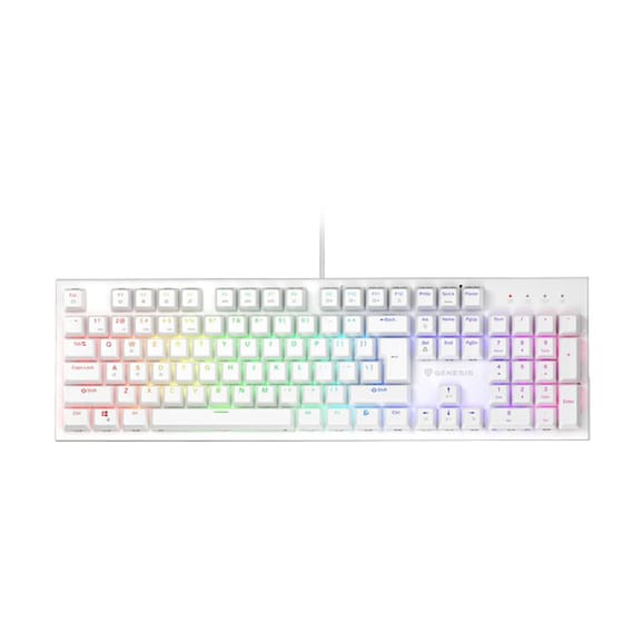 Genesis Thor 303 Gaming Μηχανικό Ενσύρματο USB Πληκτρολόγιο RGB Λευκό (US) image 0