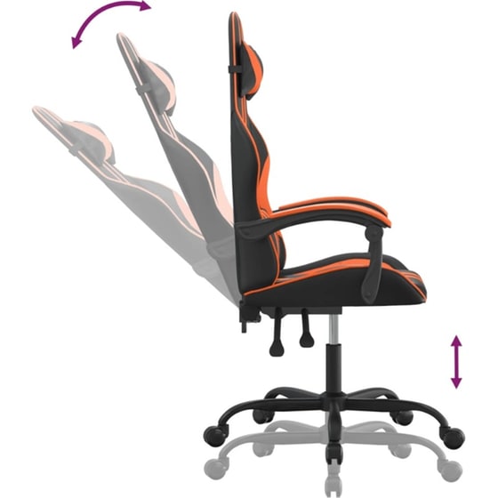 Καρέκλα Gaming VIDAXL 3143824 από Τεχνητό Δέρμα - Μαύρο image 4