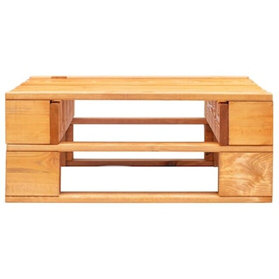 Καθιστικό Κήπου VidaXL Ottoman από Εμποτισμένο Ξύλο Πεύκου 60x60x25 cm - Γκρι image 3