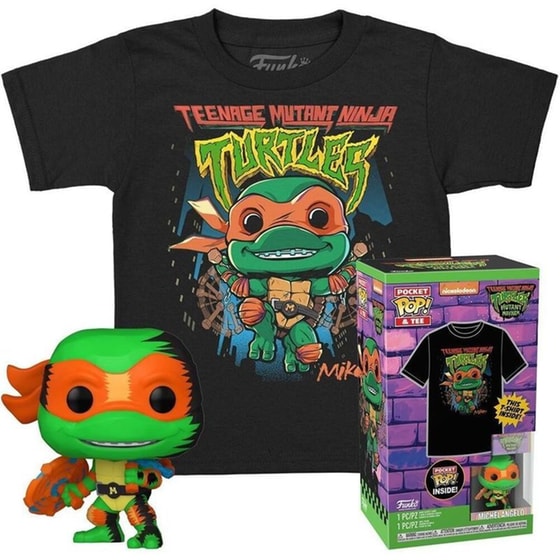 Funko Pop! Box - Teenage Mutant Ninja Turtles - Michelangelo Pocket Pop! & Tee (xl-kids) image 0