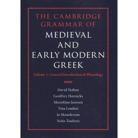 The Cambridge Grammar of Medieval and Early Modern Greek 4 Volume Hardback Set image 0