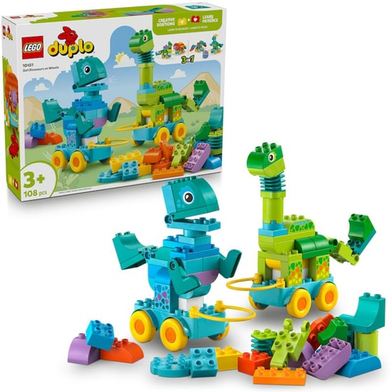LEGO® DUPLO® Town 3σε1 Δεινόσαυροι σε Τροχούς (10451) image 6