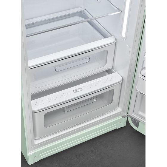 SMEG FAB28RPG5 270 Lt Παστέλ Πράσινο Μονόπορτο Ψυγείο image 6