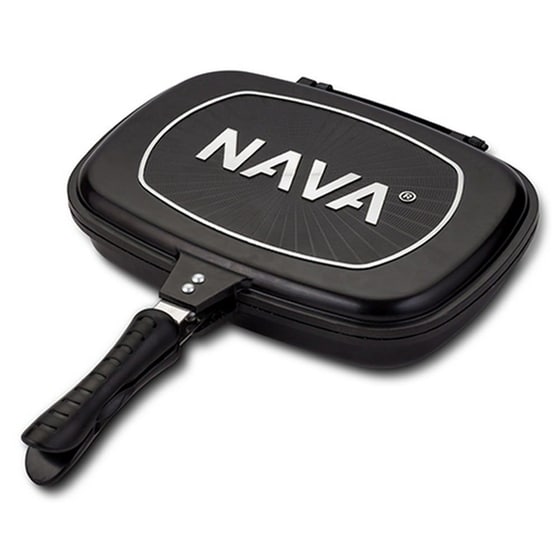 Αντικολλητική Γκριλιέρα Διπλή NAVA Funtzio 10-142-003 από Αλουμίνιο 32x43,5cm image 1