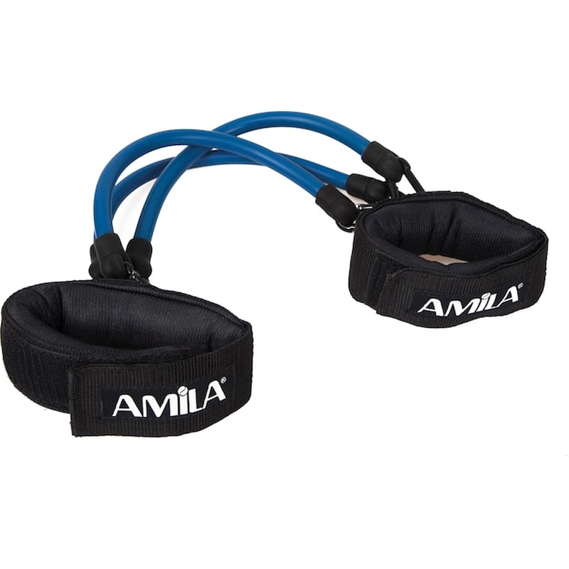 AMILA Λάστιχο Γυμναστικής Amila Ποδιών Πολύ Σκληρό - Μαύρο