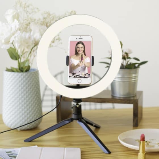 Selfie Ring light Livoo Tripod 120 Led - Μαύρο image 6