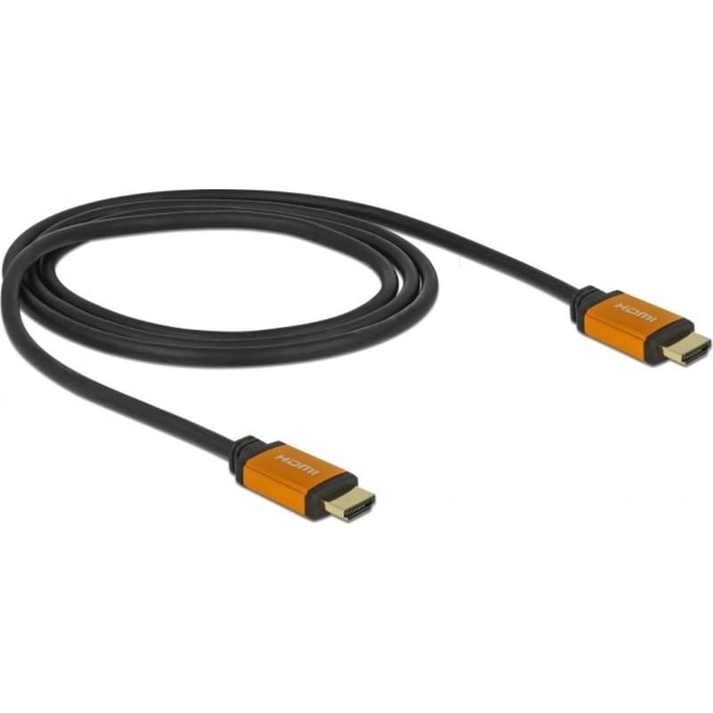 Καλώδιο DELOCK 85727 HDMI 1m με Ethernet - Μαύρο