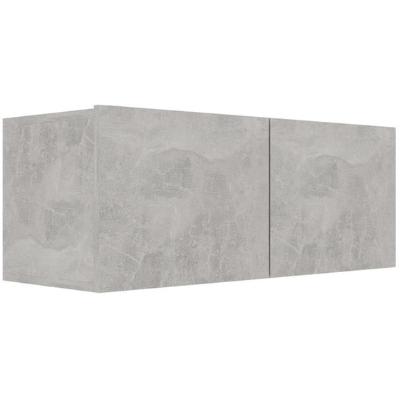 Έπιπλα Τηλεόρασης VidaXL Μοριοσανίδα 4 Τμχ 30.5x30x90 - Γκρι image 4