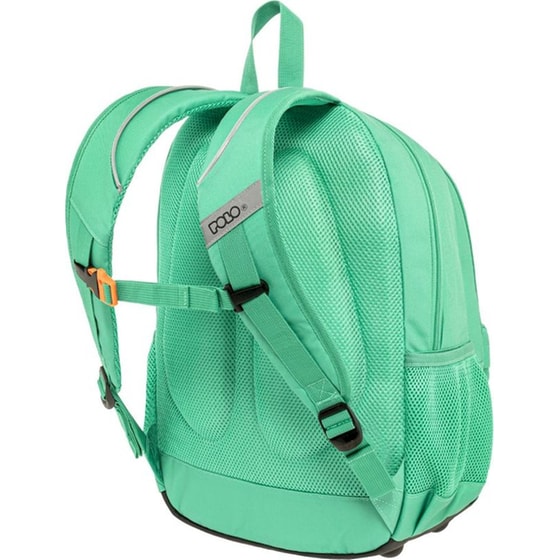 Σχολική Τσάντα Πλάτης Polo Pins Turquoise (+δώρο Πορτοφολάκι Polo) image 2