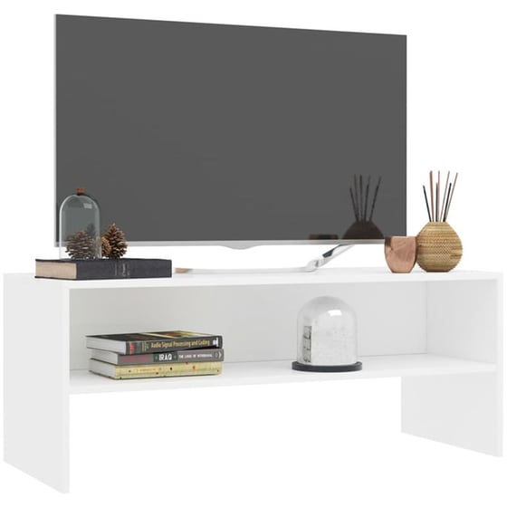 Έπιπλο Τηλεόρασης VidaXL από Μοριοσανίδα 100x40x40cm - Λευκό image 1