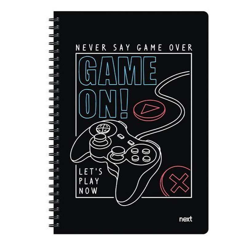 Τετράδιο Σπιράλ Next 2 Θεμάτων Trends Game On 70 Φύλλων