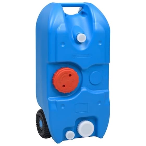 Vidaxl Δεξαμενή Νερού Κάμπινγκ Με Ρόδες Μπλε 40 Λίτρα image 0