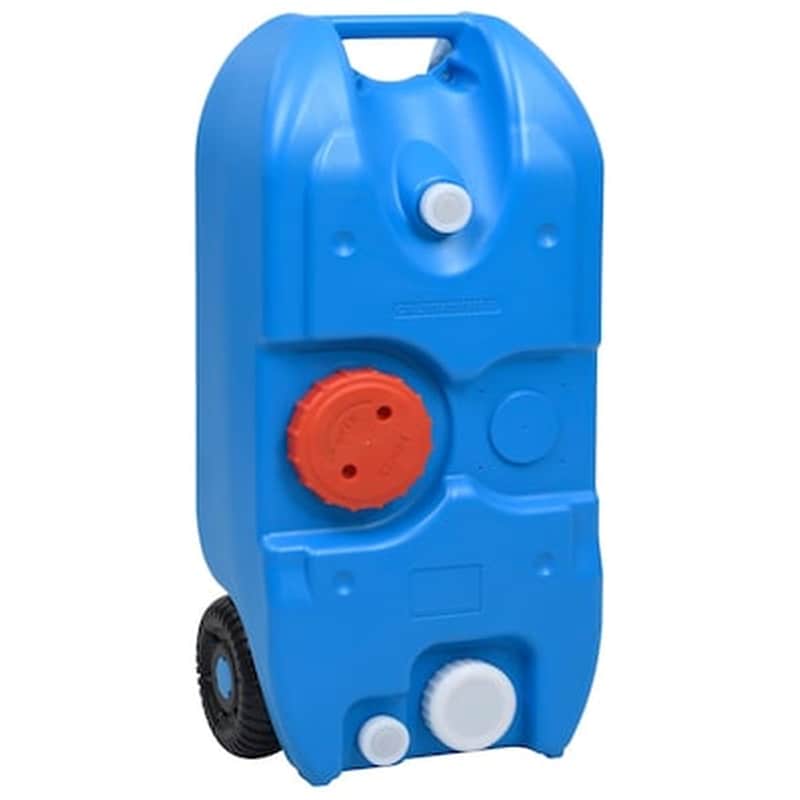 Vidaxl Δεξαμενή Νερού Κάμπινγκ Με Ρόδες Μπλε 40 Λίτρα VIDAXL