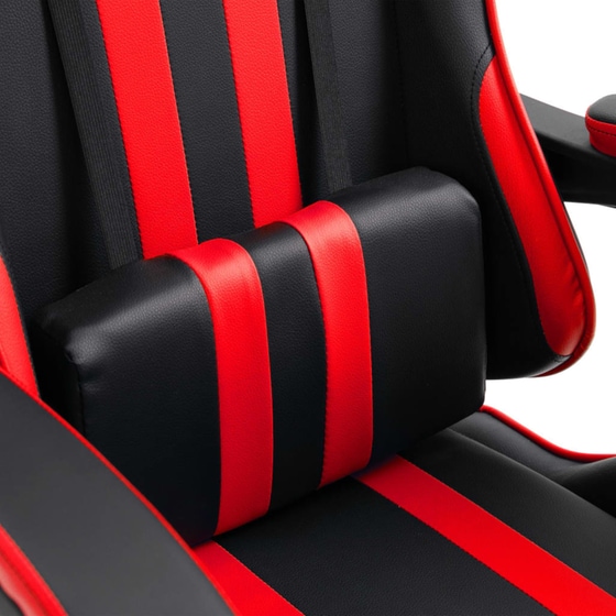 Καρέκλα Gaming VidaXL από Τεχνητό Δέρμα - Μαύρη/Κόκκινη image 4