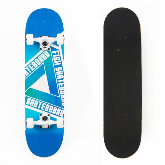 Skateboard 31'' Blue Triangle Complete Set By Fish image 0