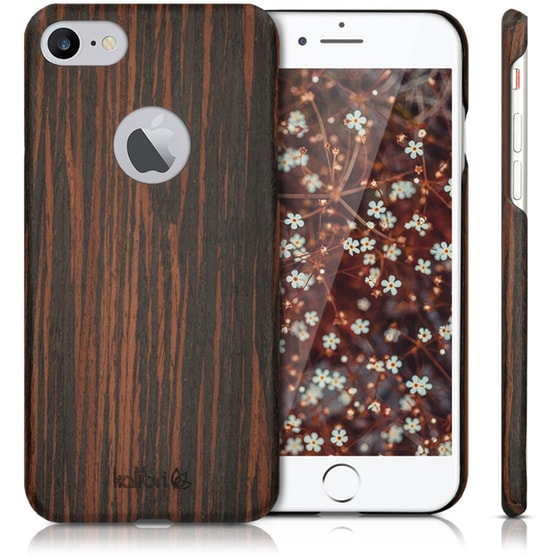 Θήκη Apple iPhone 7/iPhone 8/iPhone Se 2020 - Kalibri Wooden Case - Brown image 1