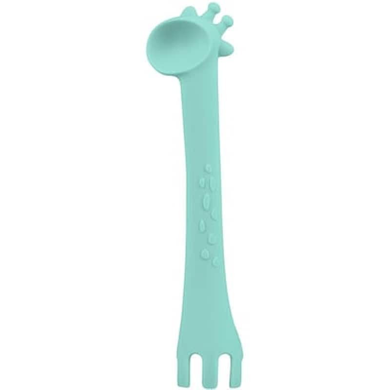 Εκπαιδευτικό Κουτάλι Σιλικόνης Giraffe Mint Kikkaboo 31302040081 φωτογραφία