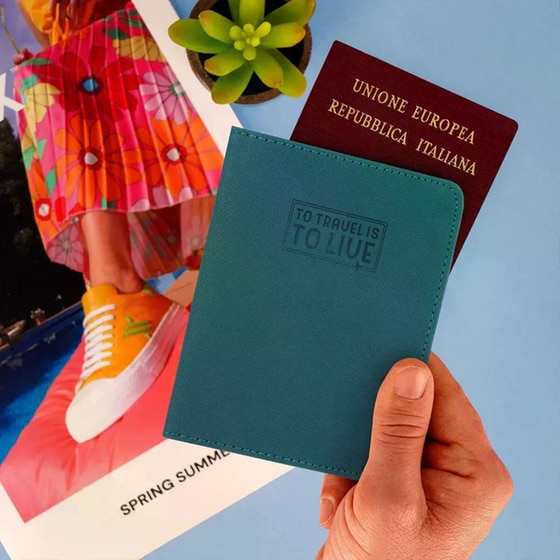 Θήκη&nbsp;Διαβατηρίου Legami&nbsp;Petrol&nbsp;Blue image 3