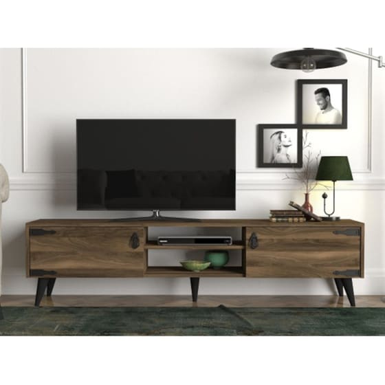 Έπιπλο Τηλεόρασης 24Mall Panarea από Μοριοσανίδα 180x29.5x49 cm - Καρυδί image 3