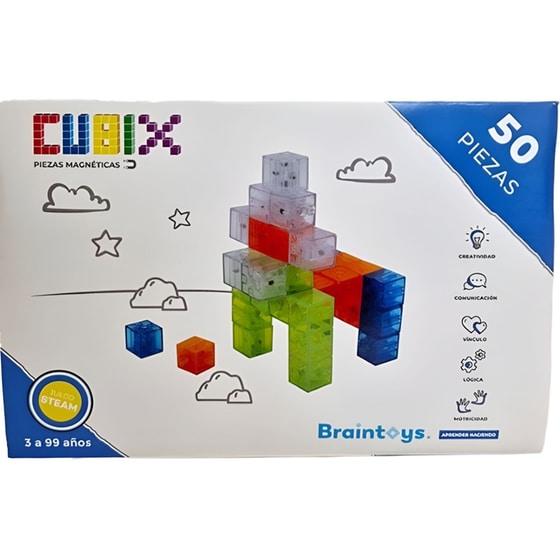 Imanix Μαγνητικό Παιχνίδι Κατασκευών Με Κύβους 50τεμ. image 0
