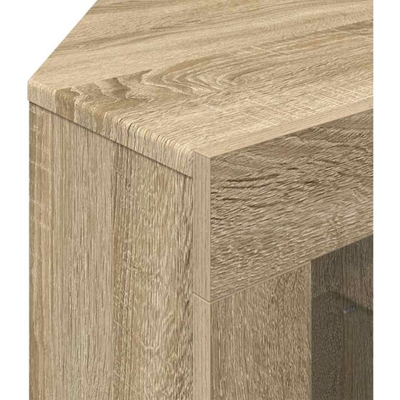 Έπιπλο Τηλεόρασης VidaXL Γωνιακό με LED 100 x 40 x 68 cm - Sonoma Δρυς image 8