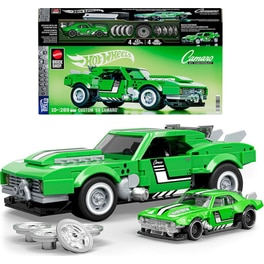 Mattel Hot Wheels Brick Shop Σετ Κατασκευής Speed Series Camaro by Chevrolet 1:32 (289 Κομμάτια) (JFT16)