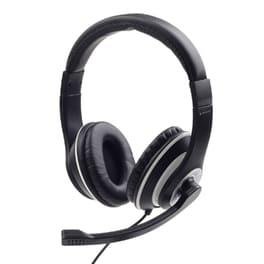 Ακουστικά Headset Gembird MHS-03-BKWT με Μικρόφωνο - Μαύρο
