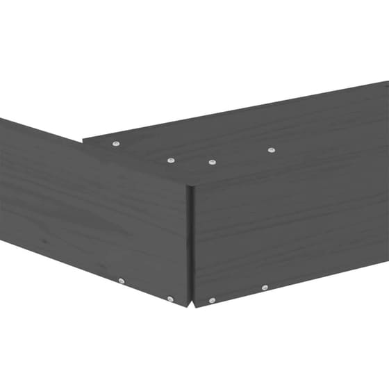 VidaXL Αμμοδόχος με Καθίσματα Οκτάγωνη 159.5x159.5x20cm Ξύλινη - Γκρι image 6