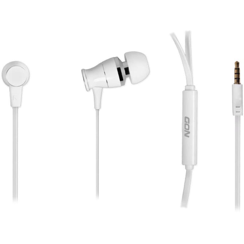 NOD Ακουστικά Handsfree NOD L2M 3.5mm Jack - Λευκό