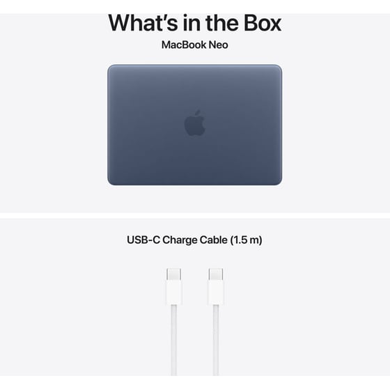 Apple MacBook Neo with A18 Pro Chip 13" QHD (Apple A18 Pro/8GB/5 Cores GPU/256GB SSD/MacOS) Indigo image 9