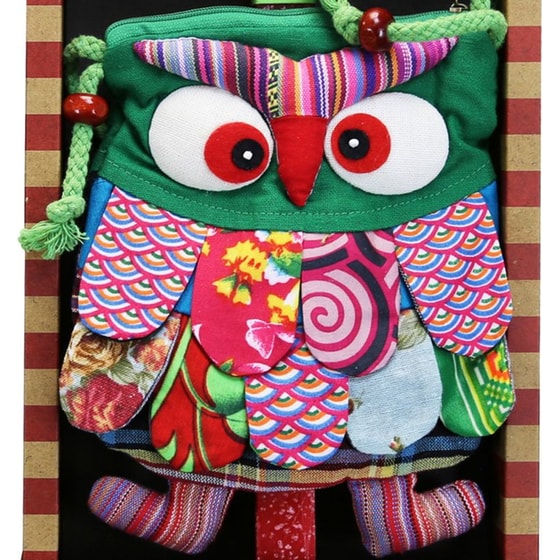 Λαμπάδα Synchronia Τσαντάκι&nbsp;Κουκουβάγια&nbsp;Πράσινη image 2