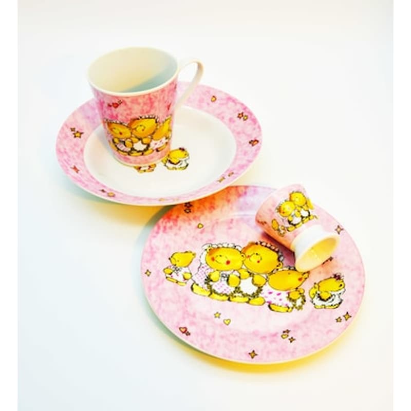 Παιδικό Σετ Φαγητού Πορσελάνης 4 Τεμάχια Best Friends Childrens Food Set