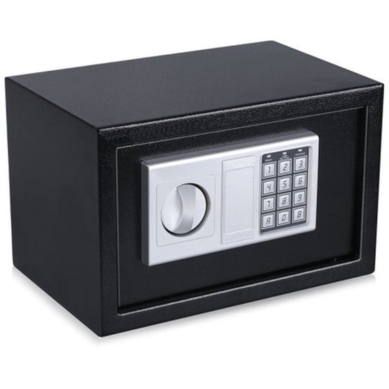 Χρηματοκιβώτιο Ασφαλείας Powertech SB-20EDA 20x31x20cm - Μαύρο image 0
