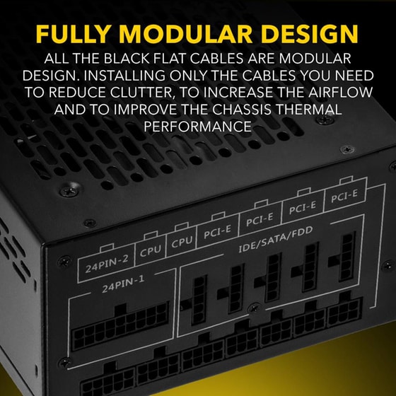 Τροφοδοτικό Υπολογιστή Armaggeddon Voltron VG1200 Full Modular 1200W 80+ Gold - Μαύρο image 4