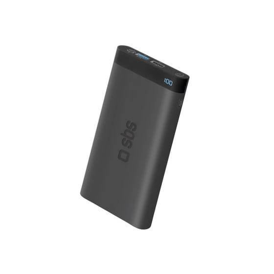 Powerbank SBS Lightning & Type C port 12.000 mAh 2.1A Μαύρο image 0