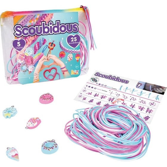 HappiHobbi Scoubidous Τσαντάκι με 25 Scoubidous & Αξεσουάρ - Τυχαία Επιλογή image 3