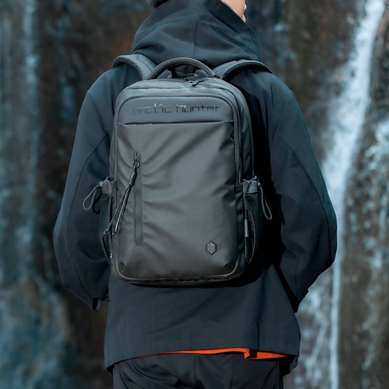 Τσάντα Laptop Arctic Hunter B00534 15.6" Αδιάβροχη - Μαύρο image 7