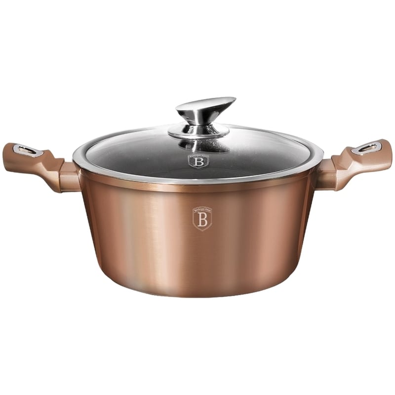 Κατσαρόλα BERLINGER HAUS BH1515N 24 cm 4 L Rose Gold BERLINGER HAUS