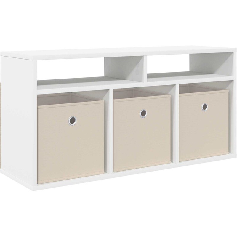 Έπιπλο Τηλεόρασης VidaXL με Συρτάρι 87 x 27,5 x 43 cm - Λευκό