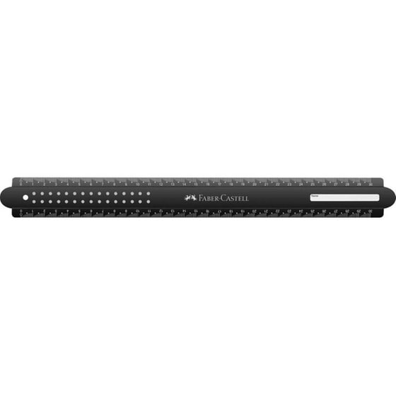 Χάρακας Faber-Castell Dots Breakresistant Μαύρο/Μπλε 30 cm (1 Τεμάχιο) image 0