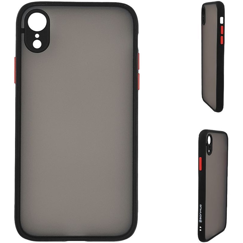 Θήκη Apple iPhone XR - Sonique Color Button Bumper - Μαύρο