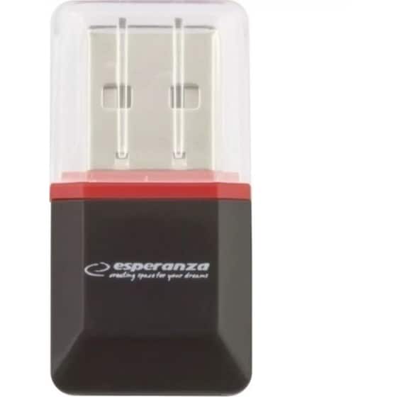 Esperanza EA134K MicroSD Card Reader Μαύρο image 0
