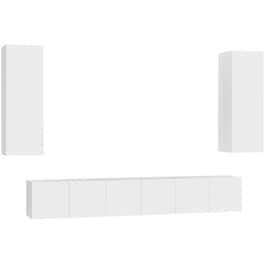Έπιπλα Τηλεόρασης VidaXL Μοριοσανίδα 5 Τμχ 60x30x30cm - Λευκό