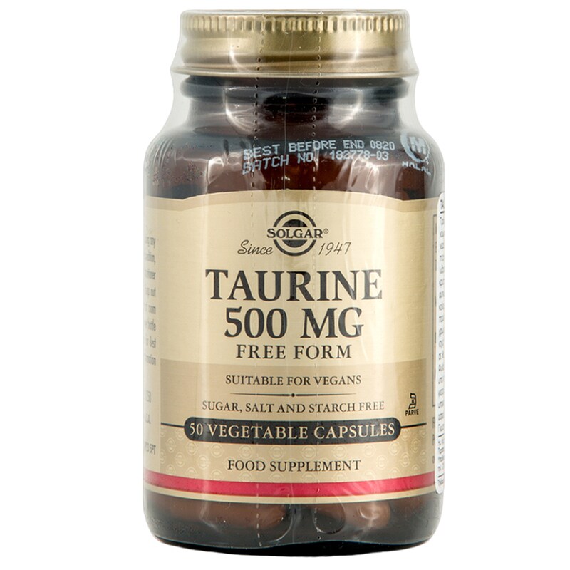 Αμινοξύ Solgar Taurine 500mg - 50 κάψουλες φωτογραφία